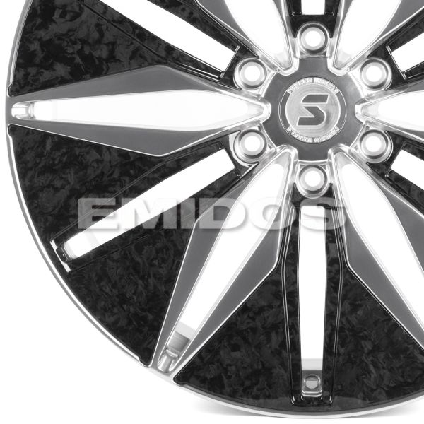 КОВАНЫЕ ДИСКИ H240607T SKILL SV380-SV481 22 J9 ET28 6X139.7 78.1 ЗЕРКАЛЬНАЯ ПОЛИРОВКА + КАРБОН SFC10