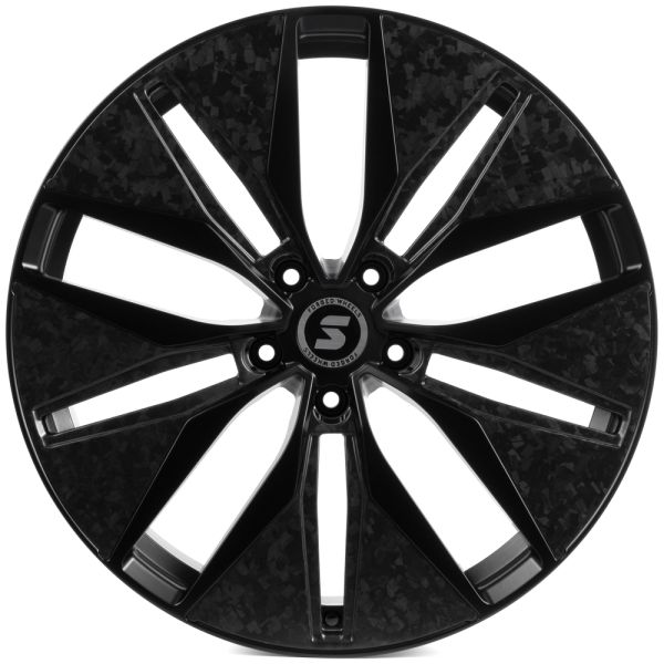 КОВАНЫЕ ДИСКИ H250513O SKILL SV380-SV482 22 J9.5 ET20 5X130 84.1 ЧЁРНЫЙ МАТОВЫЙ + КАРБОН SFC16