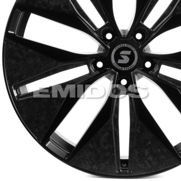 КОВАНЫЕ ДИСКИ H250513O SKILL SV380-SV482 22 J9.5 ET20 5X130 84.1 ЧЁРНЫЙ МАТОВЫЙ + КАРБОН SFC16