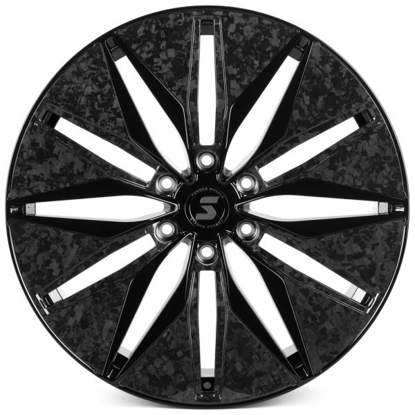 КОВАНЫЕ ДИСКИ H240603J SKILL SV380-SV481 22 J9 ET50 6X139.7 95.1 ЧЁРНЫЙ ГЛЯНЦЕВЫЙ + КАРБОН SFC06