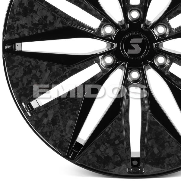 КОВАНЫЕ ДИСКИ H240603J SKILL SV380-SV481 22 J9 ET50 6X139.7 95.1 ЧЁРНЫЙ ГЛЯНЦЕВЫЙ + КАРБОН SFC06