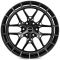КОВАНЫЕ ДИСКИ H250214A SKILL SV399-SV483 22 J10 ET10 6X139.7 78.1 ЧЁРНЫЙ МАТОВЫЙ + ПОЛИРОВАННЫЙ ОБОД