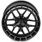 КОВАНЫЕ ДИСКИ H250214A SKILL SV399-SV483 22 J10 ET10 6X139.7 78.1 ЧЁРНЫЙ МАТОВЫЙ + ПОЛИРОВАННЫЙ ОБОД