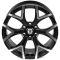 КОВАНЫЕ ДИСКИ H241206T SKILL SV508-SL222 20 J9.5 ET20 6X135 87.1 ЧЁРНЫЙ МАТОВЫЙ + ПОЛИРОВАННЫЕ СПИЦЫ