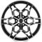 КОВАНЫЕ ДИСКИ H241211J SKILL SV648-SK363 22 J9 ET19 6X139.7 77.8 ЧЁРНЫЙ МАТОВЫЙ + ПОЛИРОВАННЫЕ СПИЦЫ