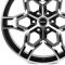 КОВАНЫЕ ДИСКИ H241211J SKILL SV648-SK363 22 J9 ET19 6X139.7 77.8 ЧЁРНЫЙ МАТОВЫЙ + ПОЛИРОВАННЫЕ СПИЦЫ