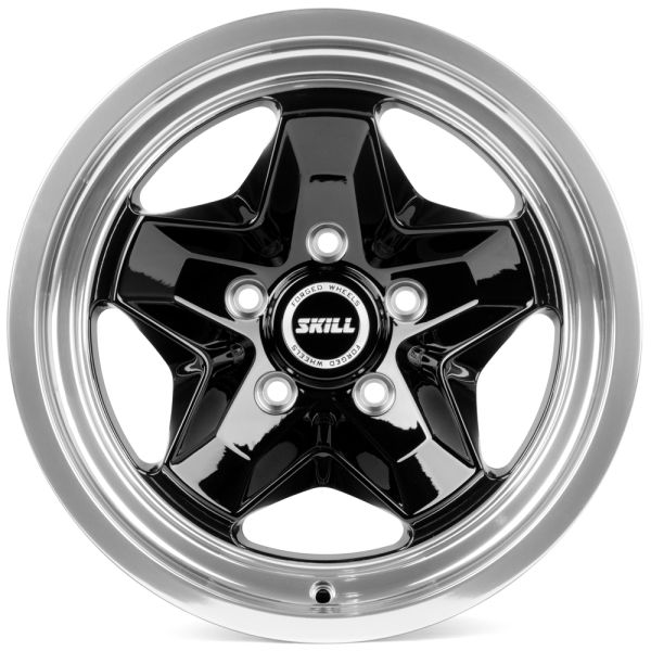 КОВАНЫЕ ДИСКИ H230612A SKILL SV911-SV274 17 J8.5 ET12 5X127 71.5 ЧЁРНЫЙ + ПОЛИРОВАННЫЙ ОБОД