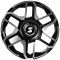 КОВАНЫЕ ДИСКИ H241105A SKILL SV912-SL253 20 J10 ET10 6X139.7 77.8 ЧЁРНЫЙ МАТОВЫЙ + ПОЛИРОВАННЫЕ СПИЦ