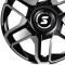 КОВАНЫЕ ДИСКИ H241105A SKILL SV912-SL253 20 J10 ET10 6X139.7 77.8 ЧЁРНЫЙ МАТОВЫЙ + ПОЛИРОВАННЫЕ СПИЦ
