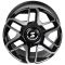 КОВАНЫЕ ДИСКИ H241105A SKILL SV912-SL253 20 J10 ET10 6X139.7 77.8 ЧЁРНЫЙ МАТОВЫЙ + ПОЛИРОВАННЫЕ СПИЦ