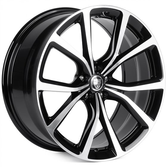 Комплект дисков 28637/20/63.4/Черный + Полированные Спицы