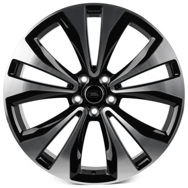 Комплект дисков 34895/22/72.56/Черный + Полированные Спицы