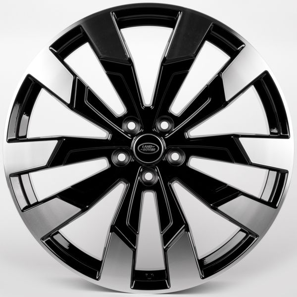 Комплект дисков 28765/22/72.56/Чёрный Глянцевый + Полированные Спицы